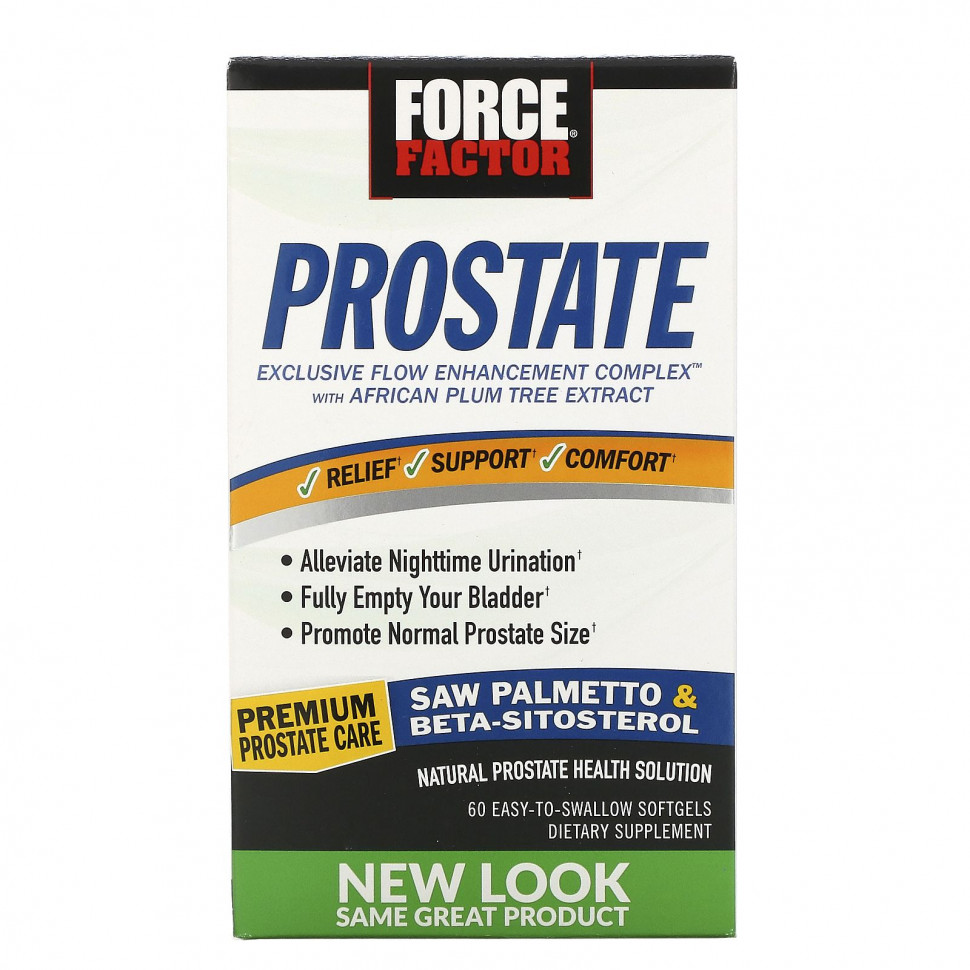   Force Factor, Prostate,     , 60      -     -,    