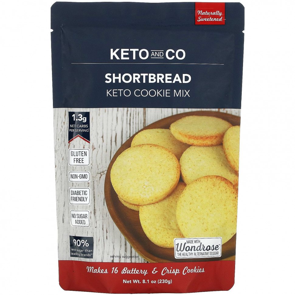   Keto and Co, Keto Cookie Mix,  , 230  (8,1 )    -     -,    