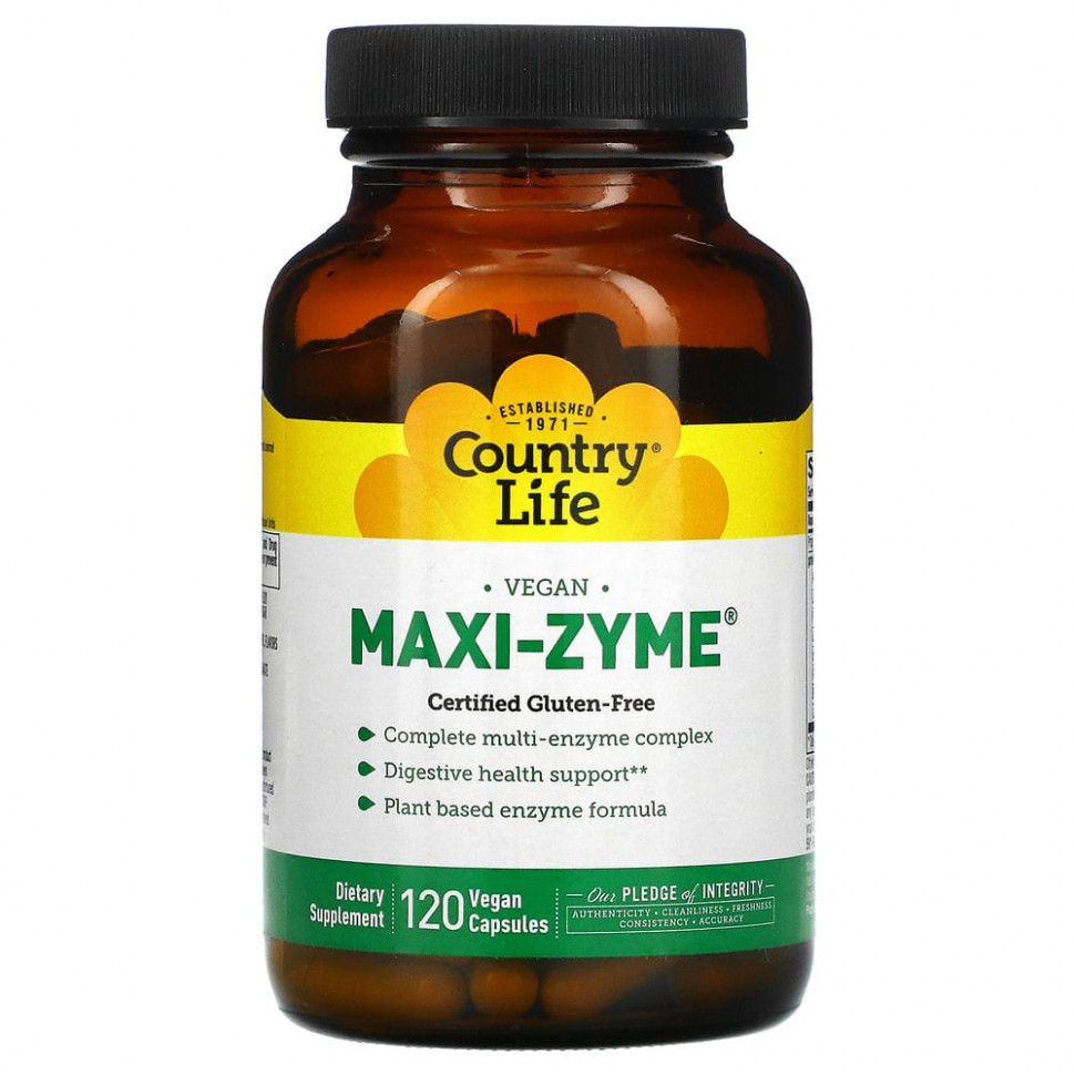   Country Life, Maxi-Zyme, 120      -     -,    