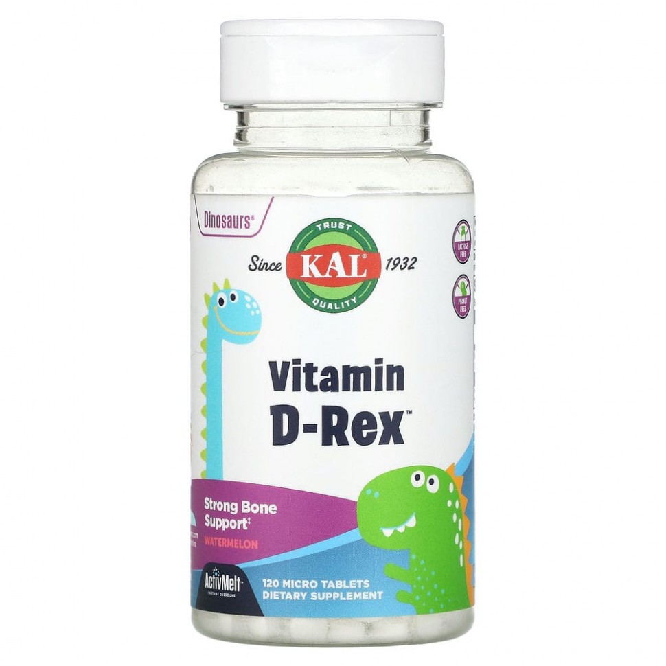   KAL, Dinosaurs, Vitamin D-Rex,   , 600 , 120     -     -,    