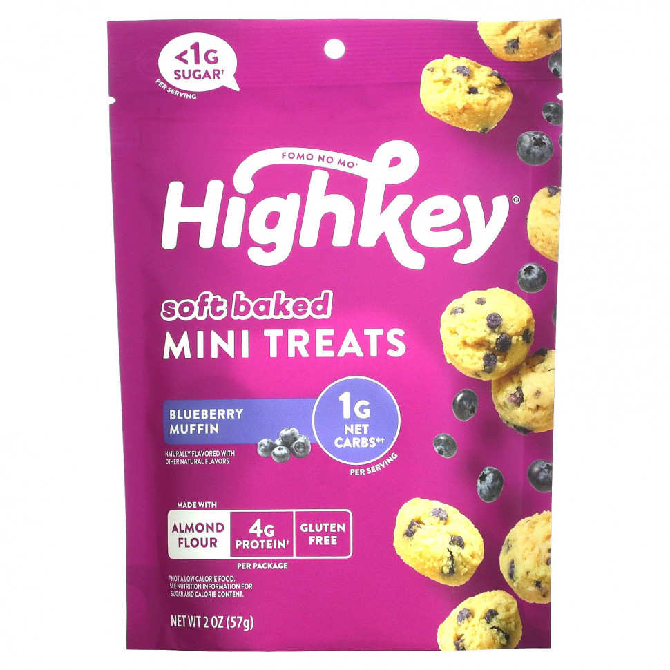   HighKey, Soft Baked Mini Treats,   , 57  (2 )    -     -,    