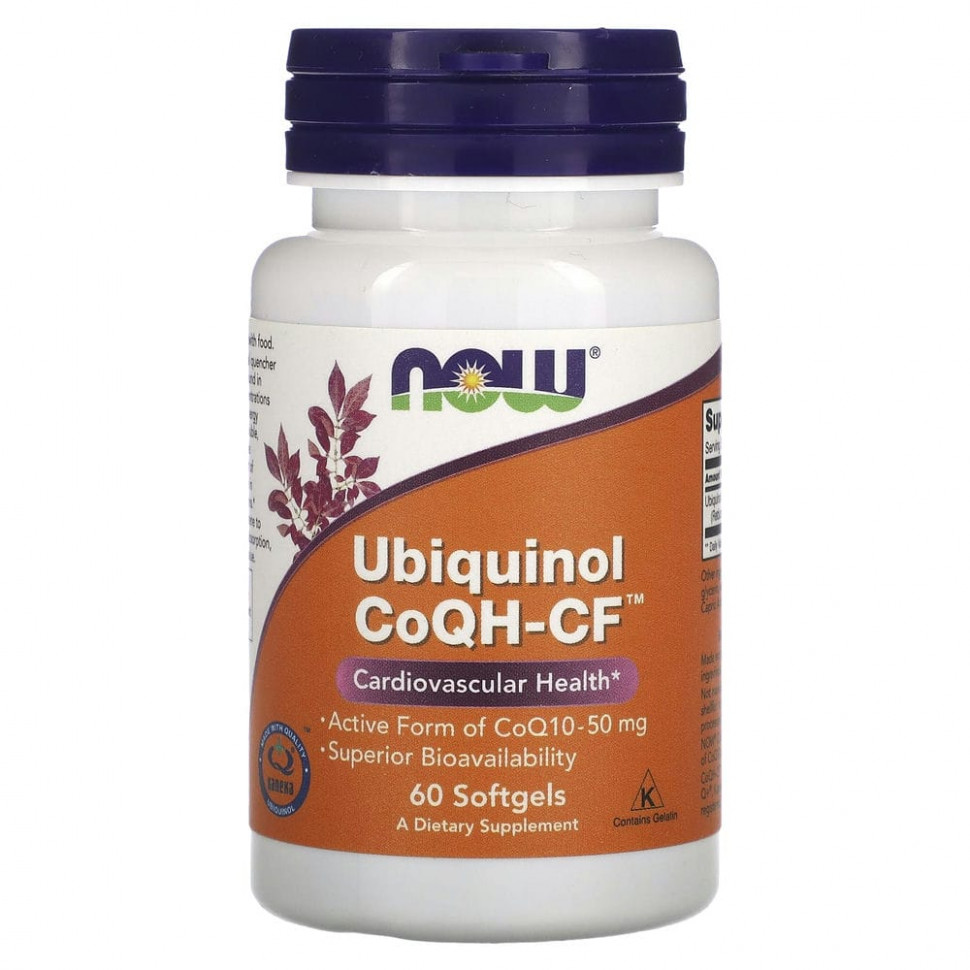   NOW Foods,  CoQH-CF, 60      -     -,    