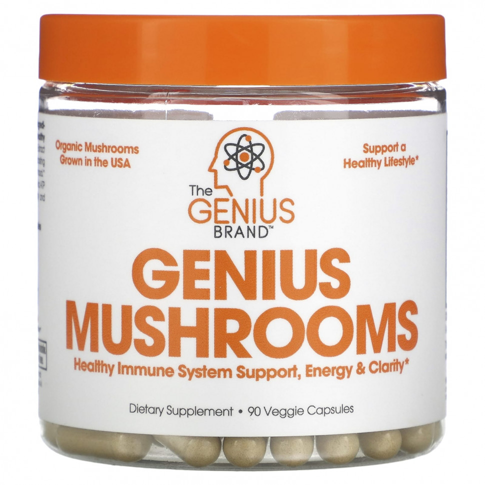   The Genius Brand, Genius Mushrooms, 90      -     -,    