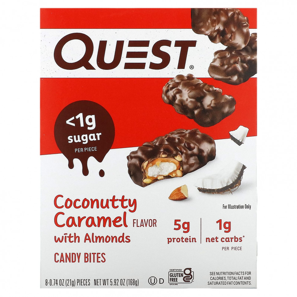   Quest Nutrition, Candy Bites,    , 8 ., 21  (0,74 )    -     -,    