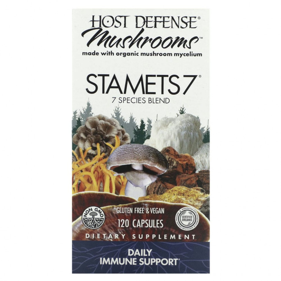   Fungi Perfecti, Host Defense, Stamets 7, ,    , 120      -     -,    