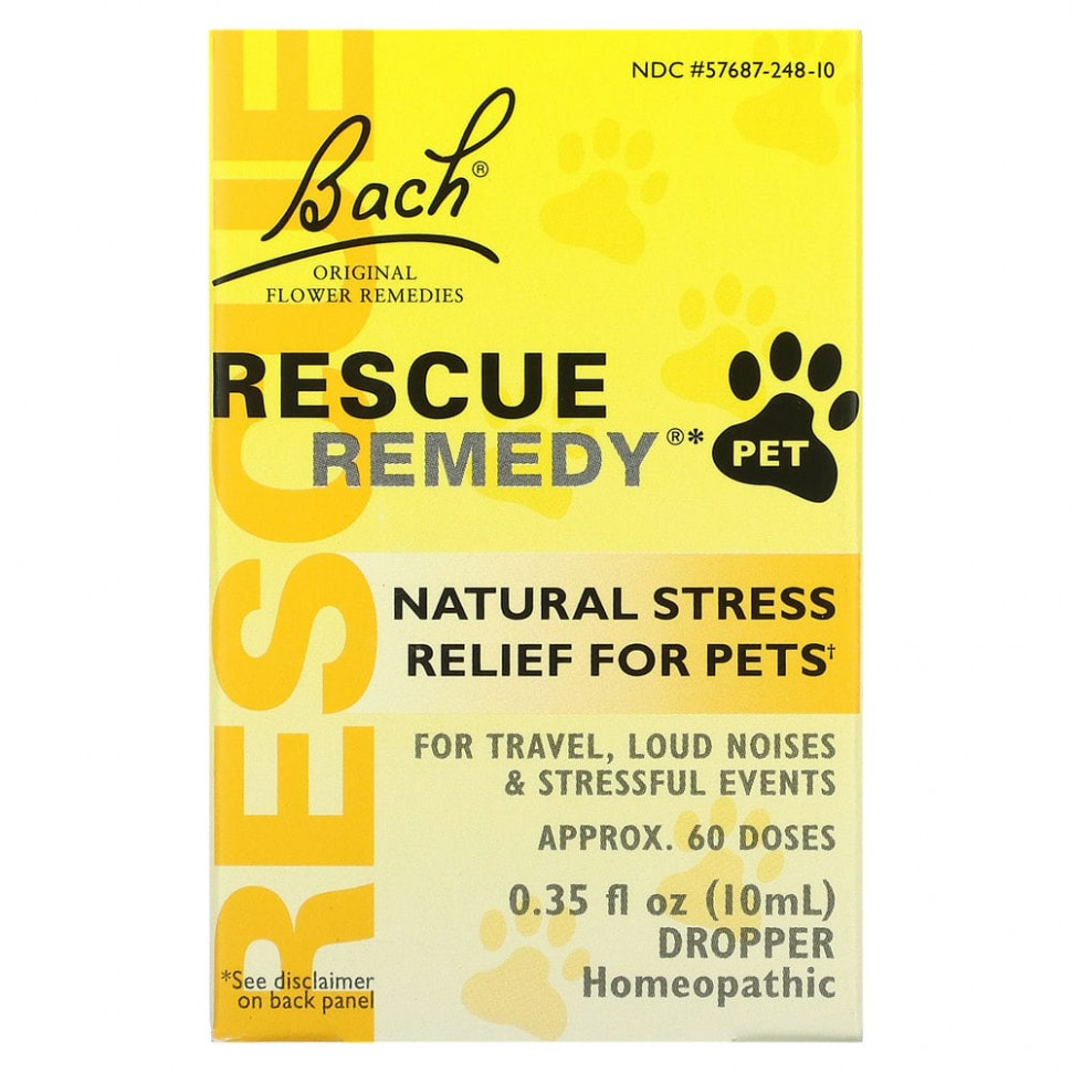   Bach, Original Flower Remedies, Rescue Remedy Pet,     , , 10  (0,35 . )    -     -,    