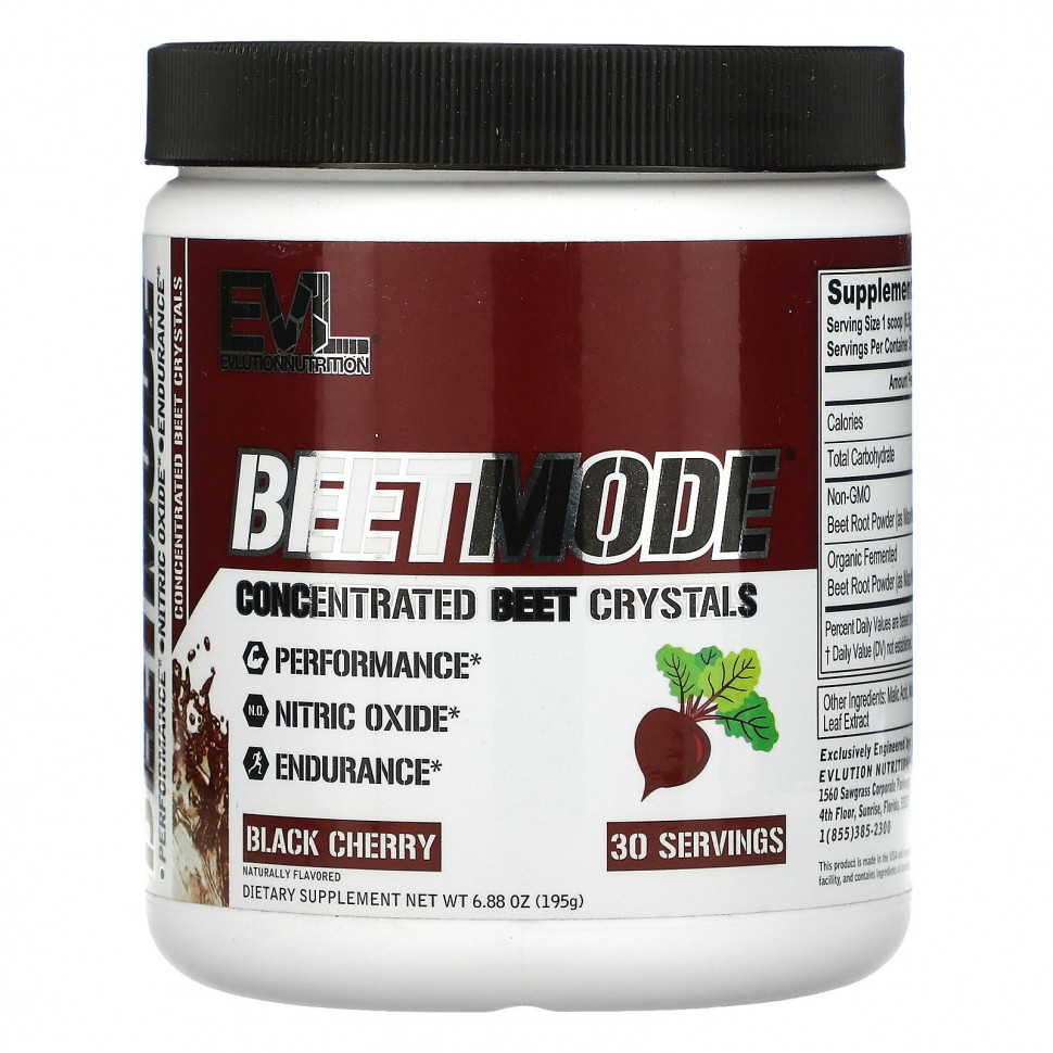   EVLution Nutrition, BeetMode,   , , 195  (6,88 )    -     -,    