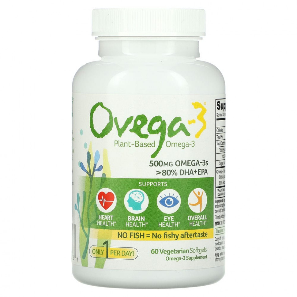   Ovega-3,  -3 ,  + , 500 , 60       -     -,    