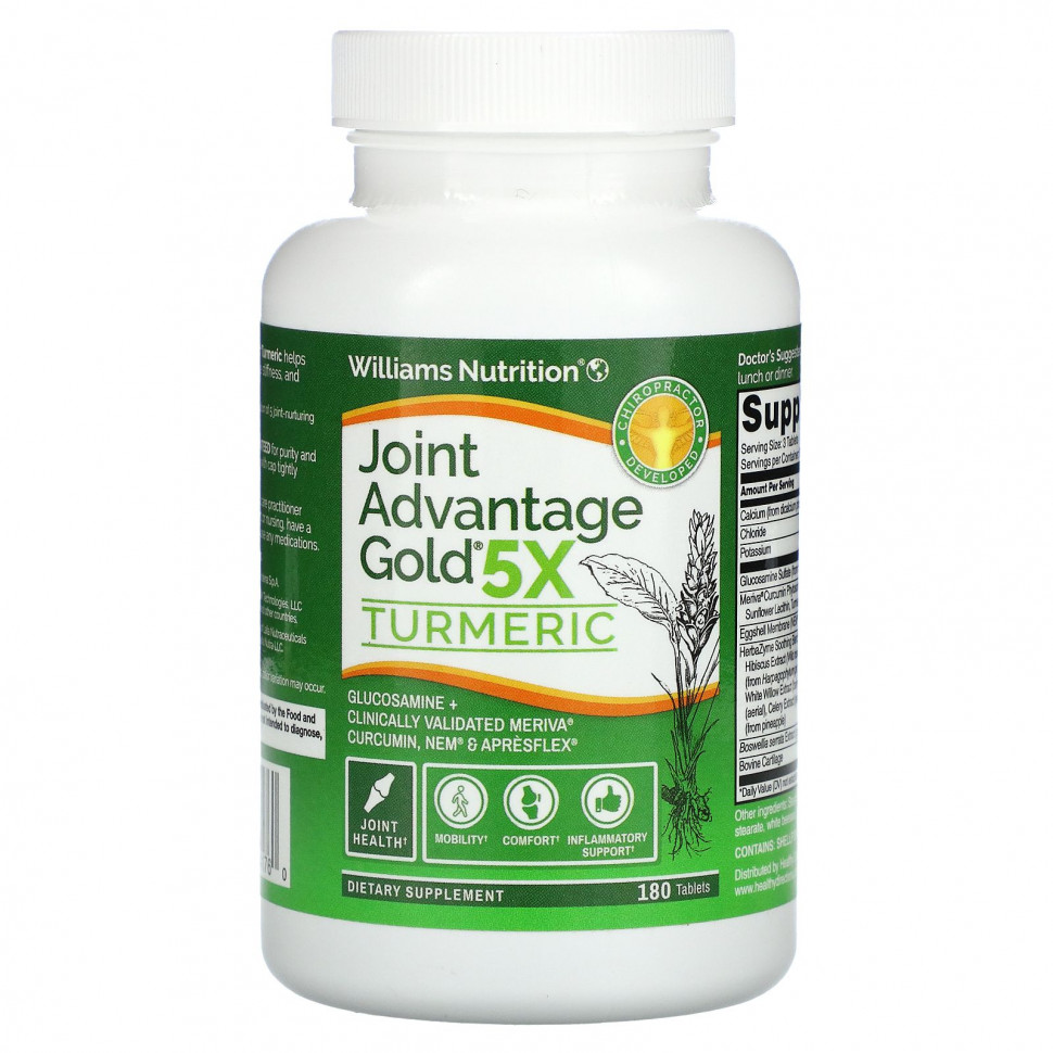   Williams Nutrition, Joint Advantage Gold 5X,  , 180     -     -,    