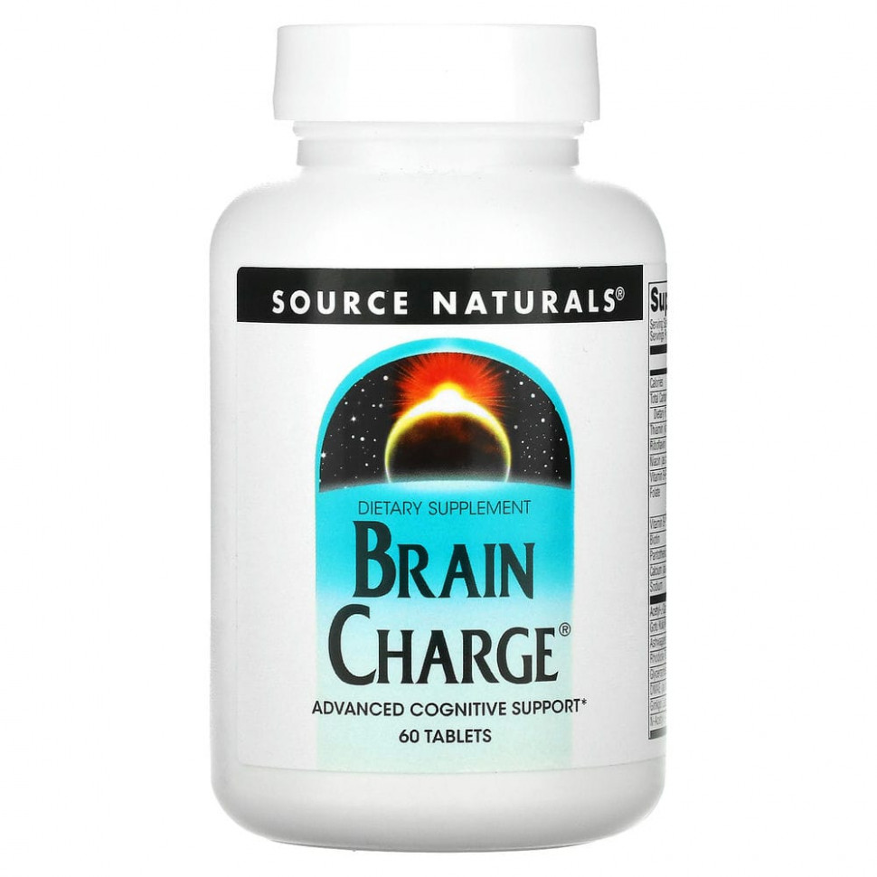   Source Naturals, Brain Charge, 60     -     -,    