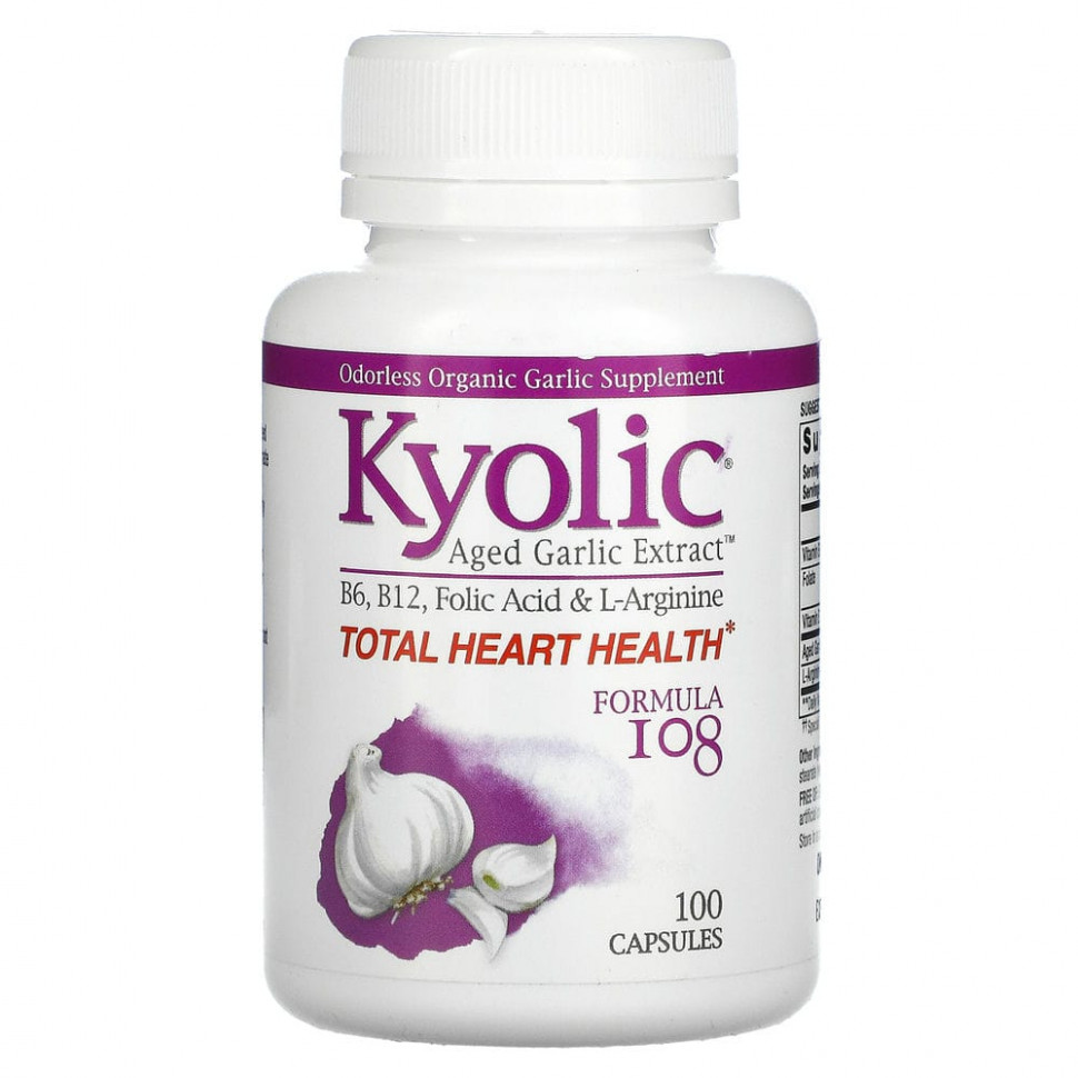   Kyolic, Aged Garlic Extract,  108, 100     -     -,    