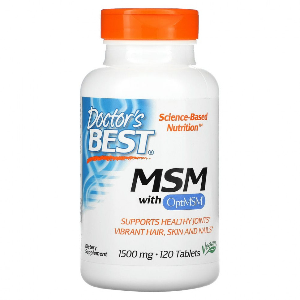   Doctor's Best,   OptiMSM, 1500 , 120     -     -,    