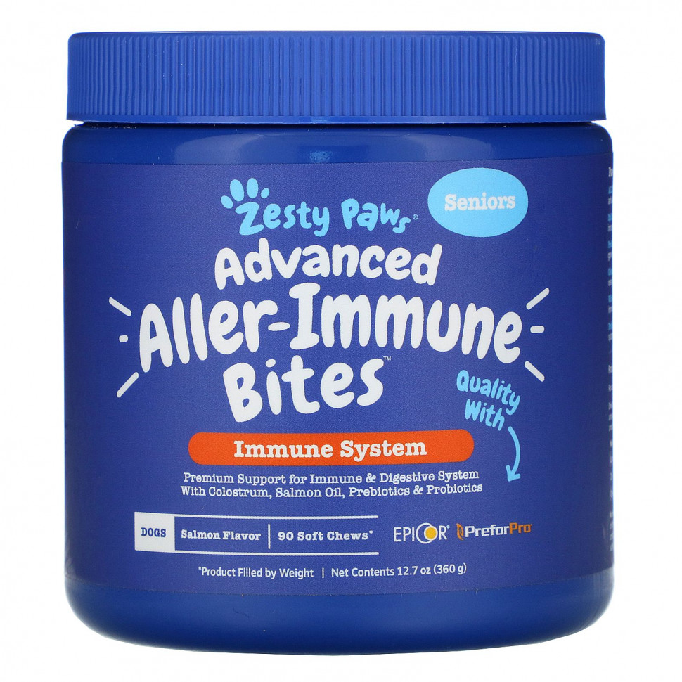   Zesty Paws, Advanced Aller-Immune Bites  ,  ,   ,   , 90  , 360  (12,7 )    -     -,    