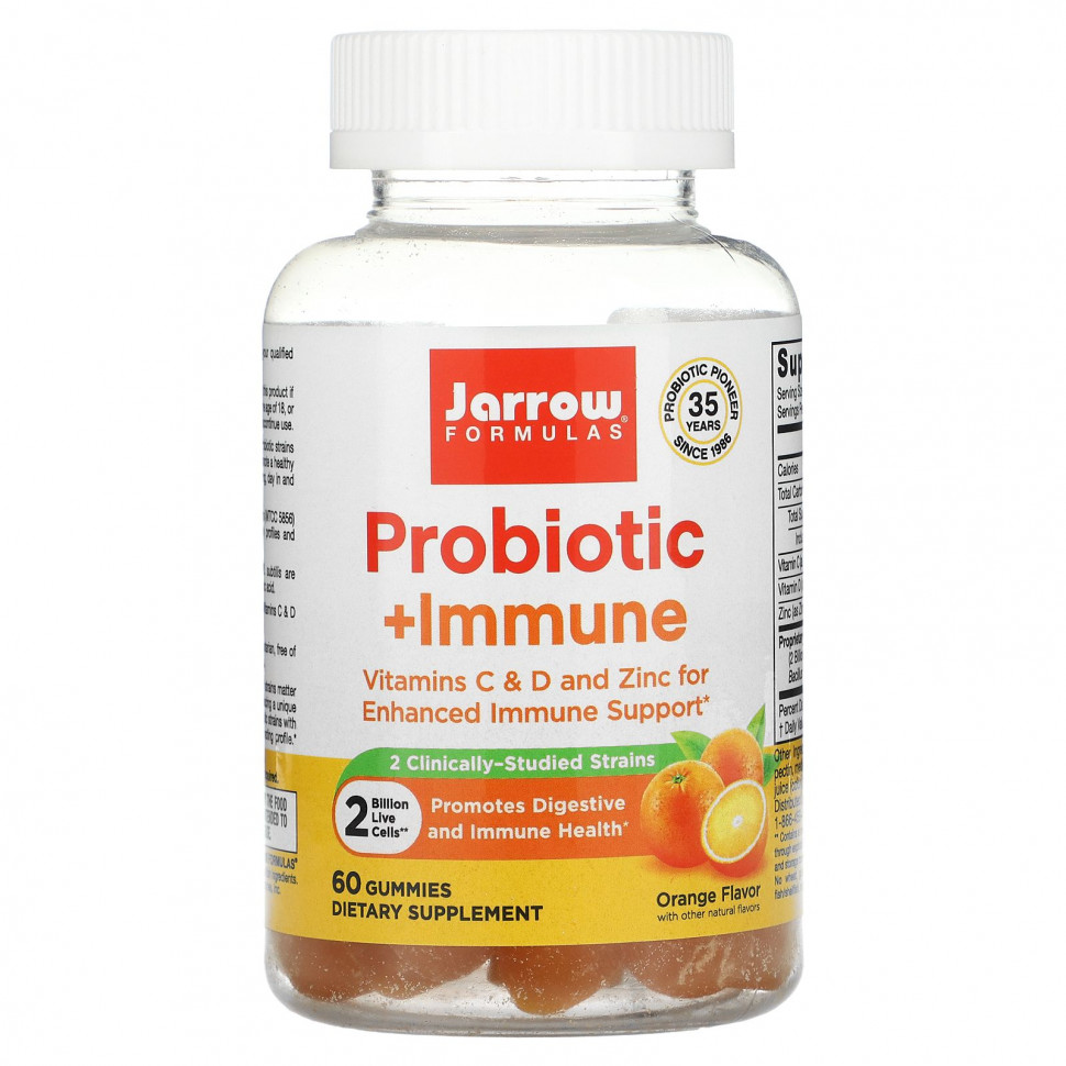   Jarrow Formulas, Probiotic + Immune, , 2 , 60      -     -,    