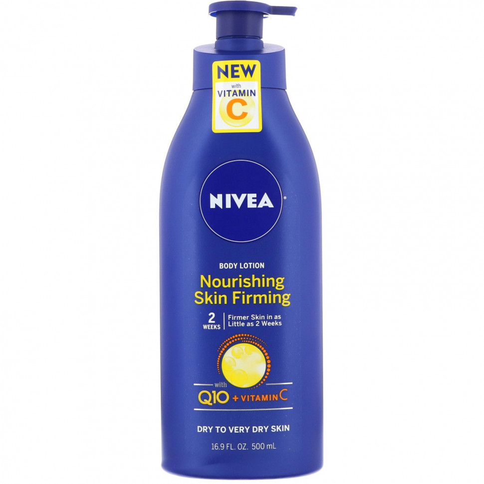   Nivea, Nourishing Skin Firming Body Lotion, Dry to Very Dry Skin, 16.9 fl oz (500 ml)    -     -,    