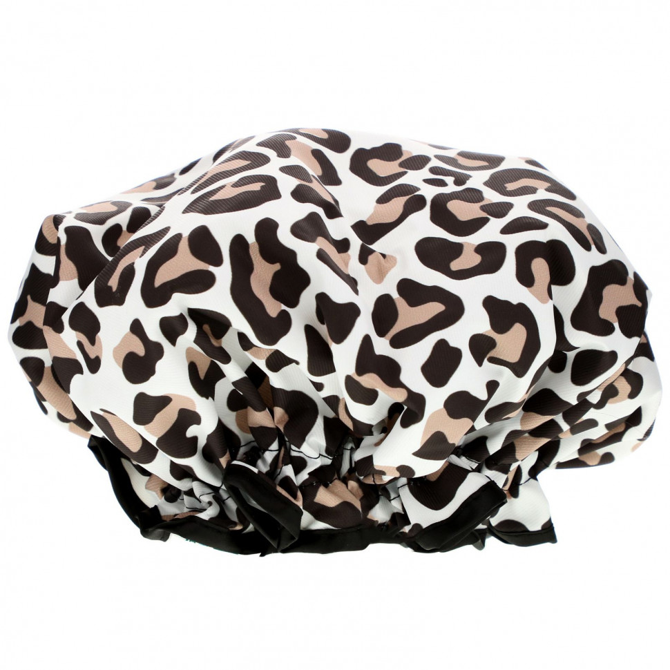   The Vintage Cosmetic Co., Shower Cap, Leopard Print, 1 Count    -     -,    