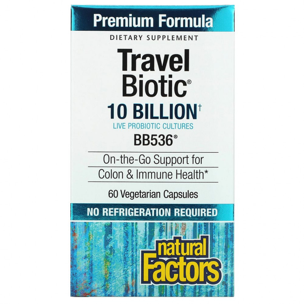   Natural Factors, Travel Biotic, BB536, 10   , 60      -     -,    