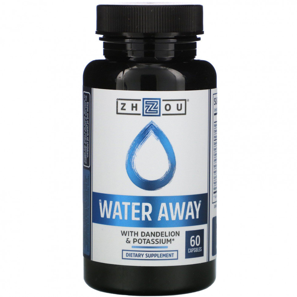   Zhou Nutrition, Water Away    , 60     -     -,    