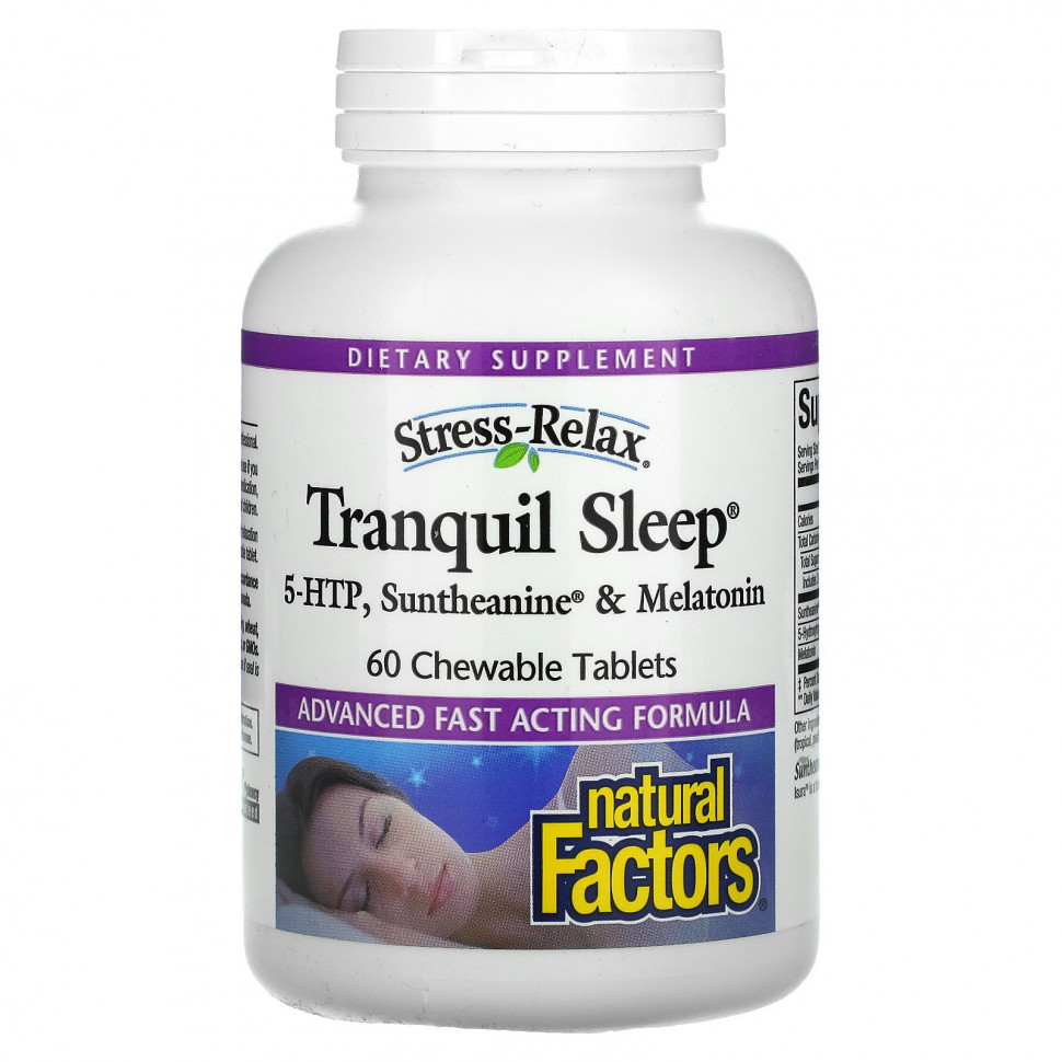   Natural Factors, Stress-Relax, Tranquil Sleep,    , 60      -     -,    