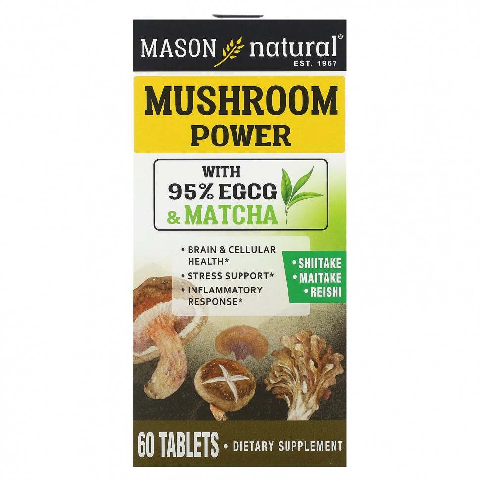   Mason Natural, Mushroom Power, 60     -     -,    