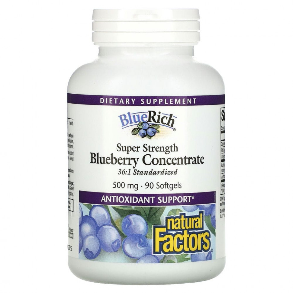   Natural Factors, BlueRich,  ,  , 500 , 90      -     -,    