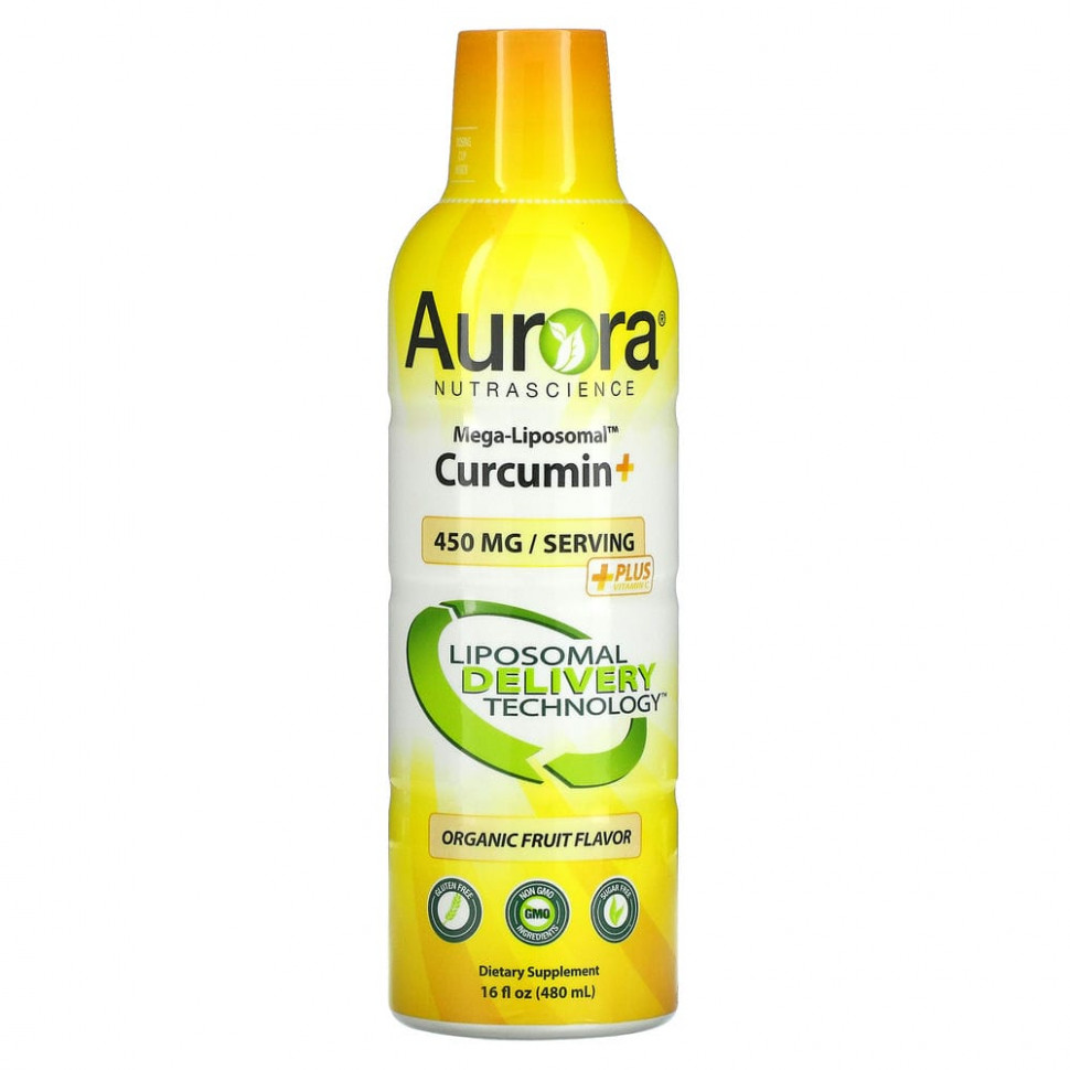   Aurora Nutrascience, Mega-Liposomal Curcumin+,   ,    , 600 , 480  (16 . )    -     -,    