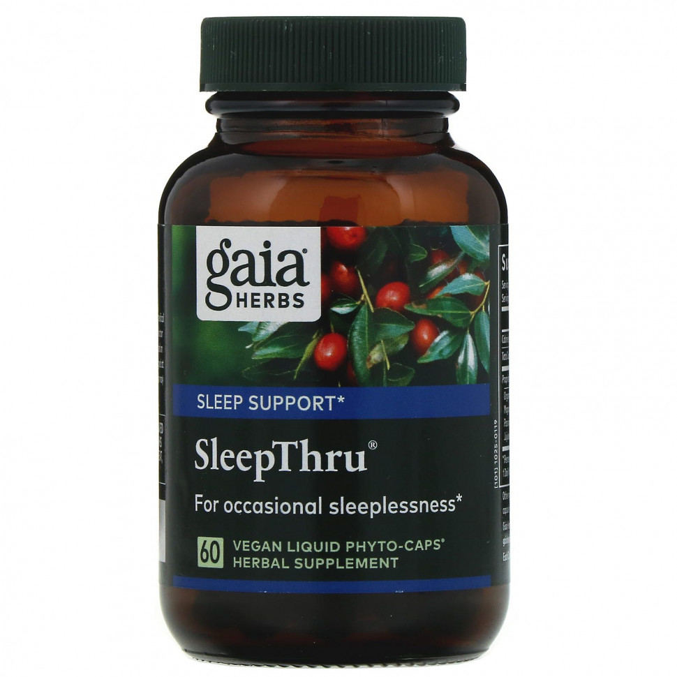   Gaia Herbs, SleepThru, 60  -      -     -,    