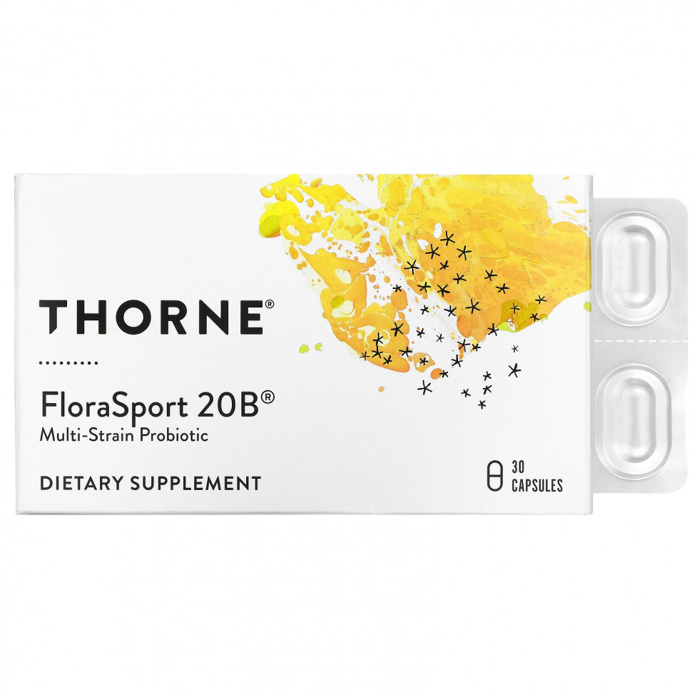   Thorne Research, FloraSport 20B, 30     -     -,    