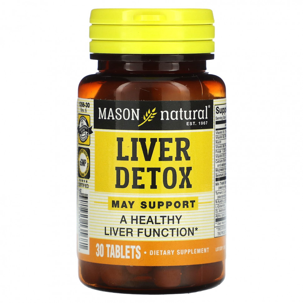   Mason Natural, Liver Detox, 30     -     -,    