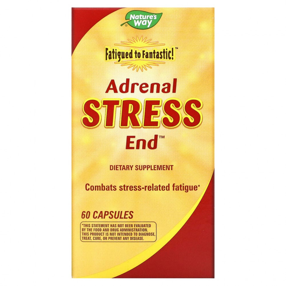   Nature's Way, Fatigued to Fantastic!, Adrenal Stress End, 60     -     -,    