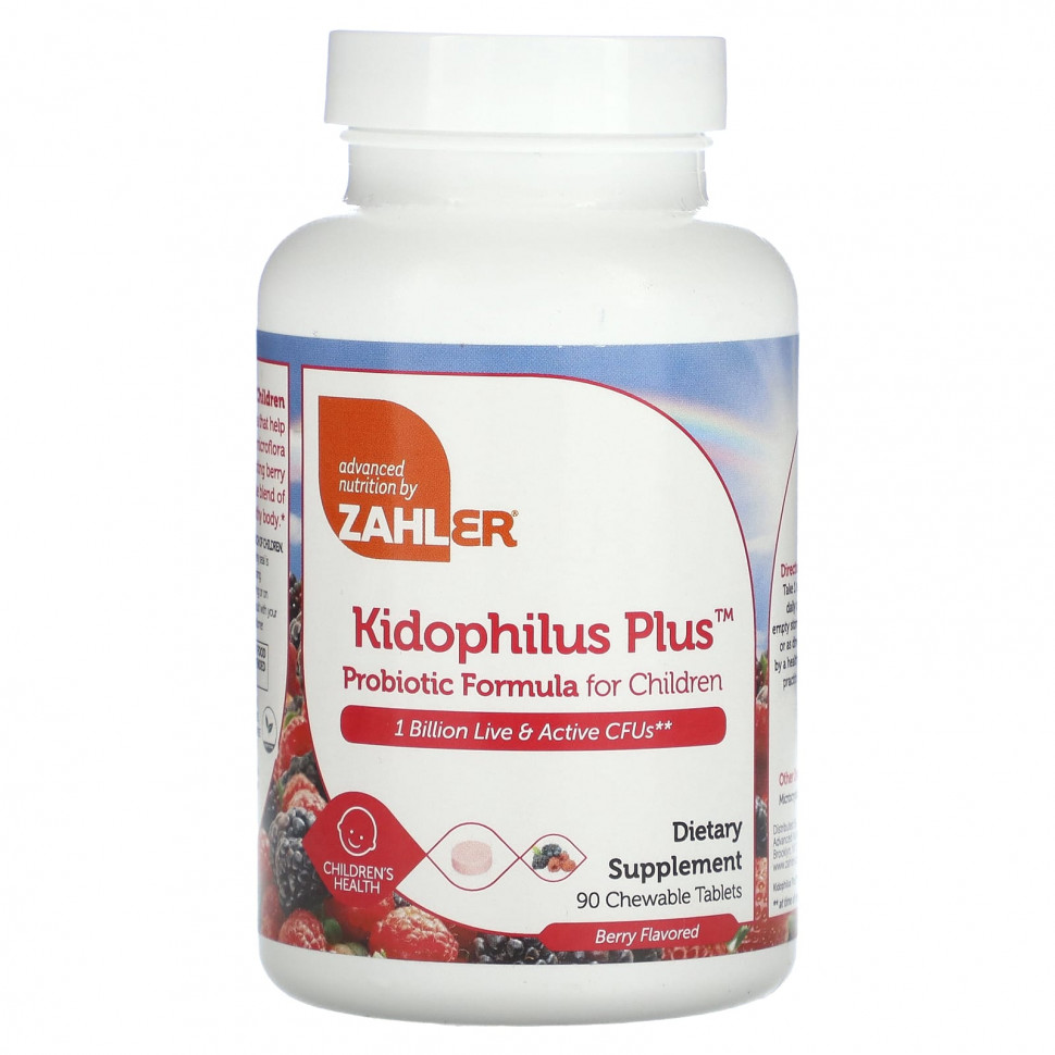   Zahler, Kidophilus Plus,    , , 1  , 90      -     -,    