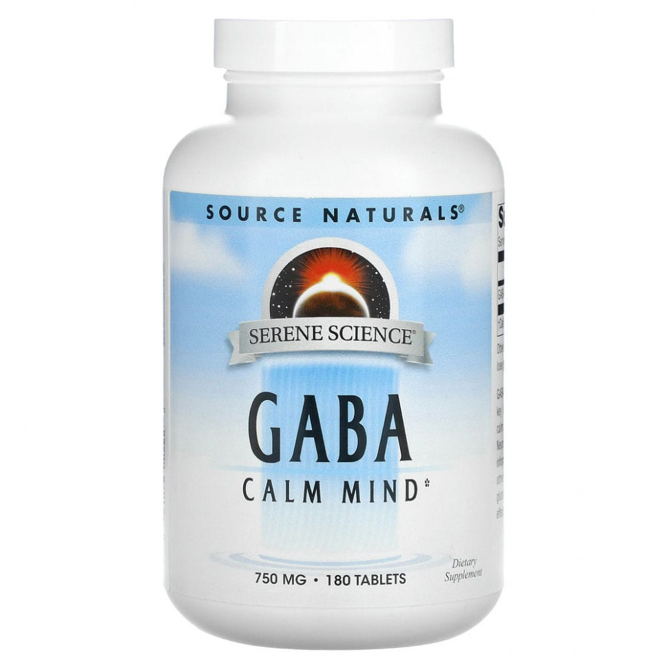   Source Naturals, GABA Calm Mind, , 750 , 180     -     -,    