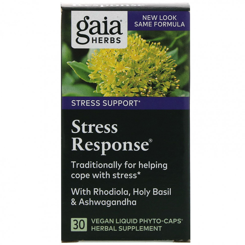   Gaia Herbs, Stress Response, 30   -    -     -,    