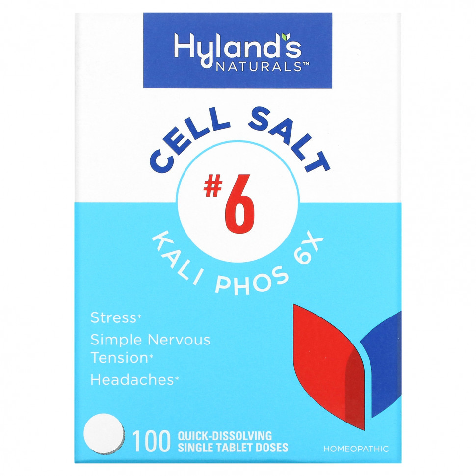   Hyland's, Cell Salt # 6, Kali Phos 6X, 100      -     -,    