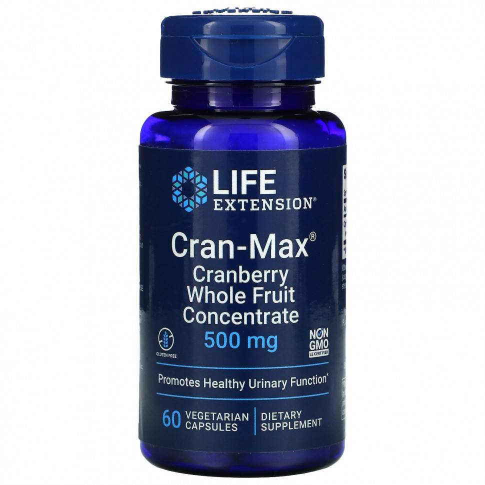   Life Extension, Cran-Max,    , 500 , 60      -     -,    