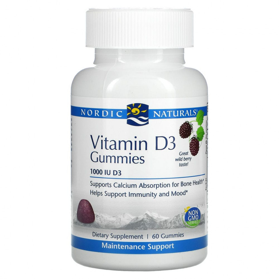   Nordic Naturals,  D3,   , 1000 , 60      -     -,    