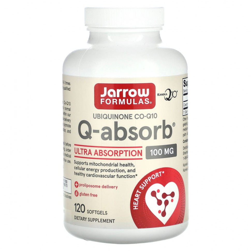   Jarrow Formulas, Q-absorb Co-Q10, 100 , 120     -     -,    