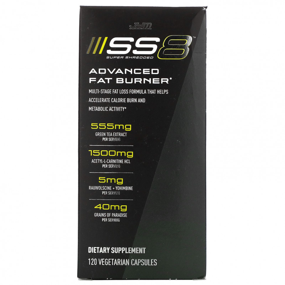   JYM Supplement Science, SS8 Super Shredded,   , 120      -     -,    