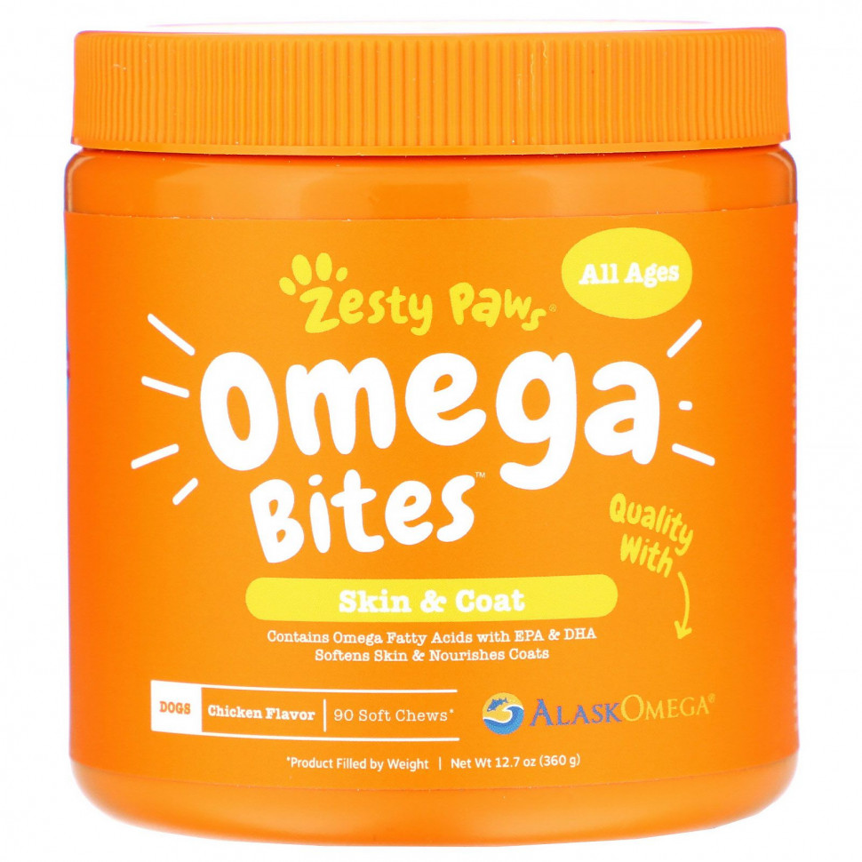   Zesty Paws, Omega Bites,   ,   ,   , 90       -     -,    