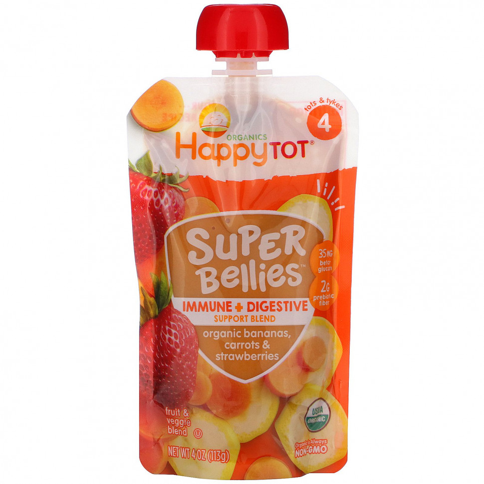   Happy Family Organics, Happy Tot, Super Bellies,  ,   , 4  (113 )    -     -,    