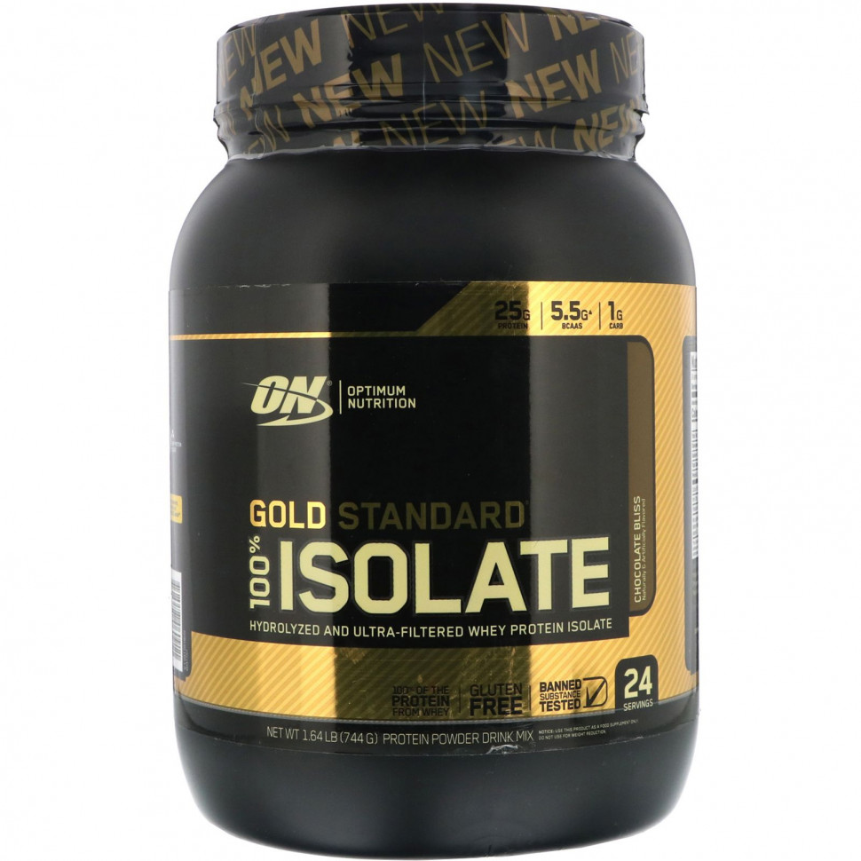   Optimum Nutrition, Gold Standard 100% Isolate, ,  , 744  (1,64 )    -     -,    