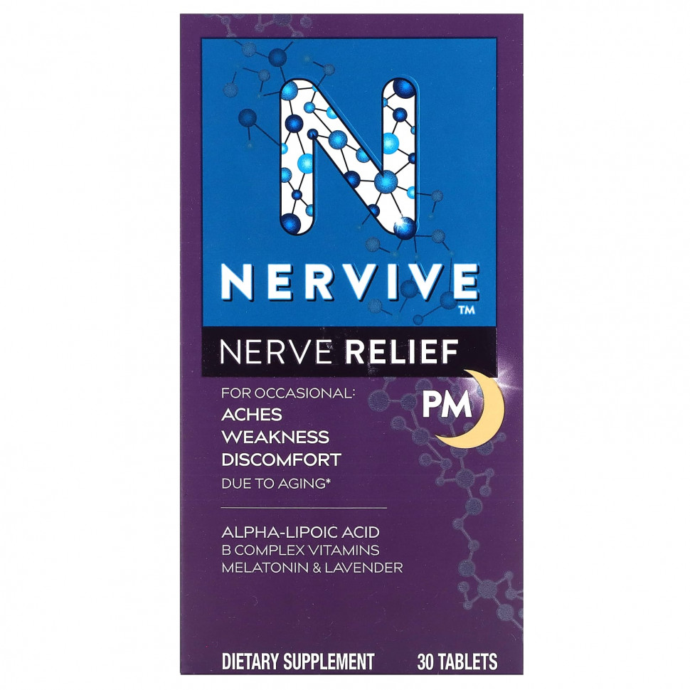   Nervive, Nerve Relief, PM, 30     -     -,    