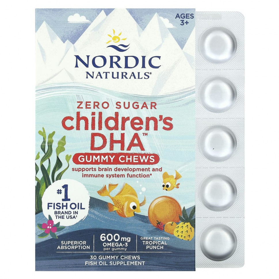   Nordic Naturals, Children's DHA,    ,    , 600 , 30      -     -,    