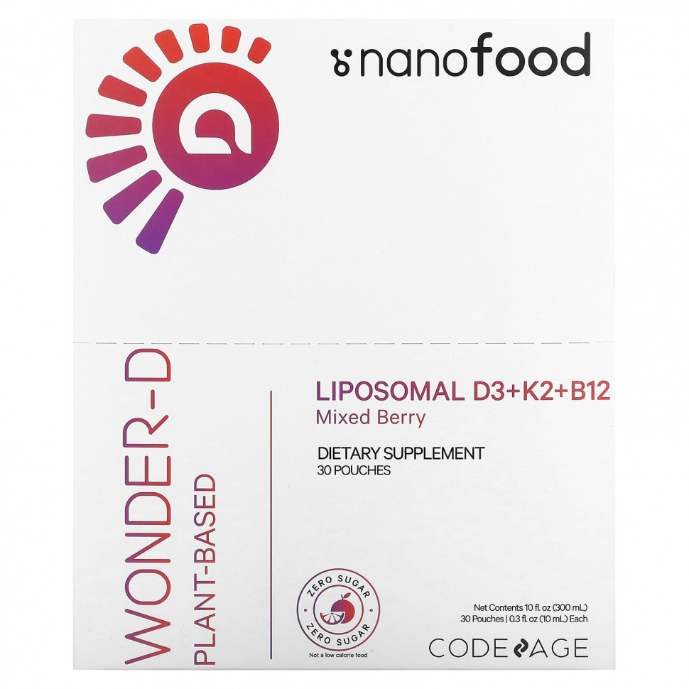   Codeage, Nanofood,   D3 + K2 + B12,  , 30   10  (0,3 . )    -     -,    