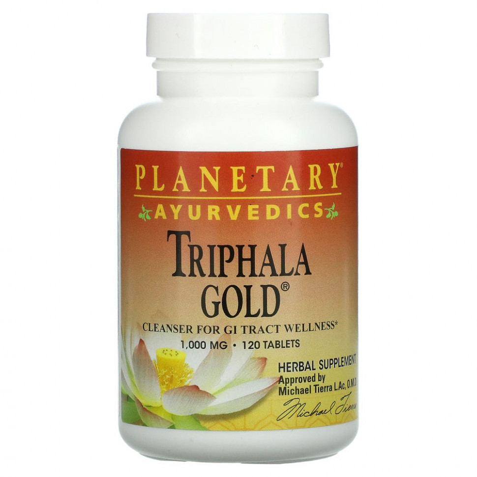   Planetary Herbals, Ayurvedics, Triphala Gold, 1000 , 120     -     -,    