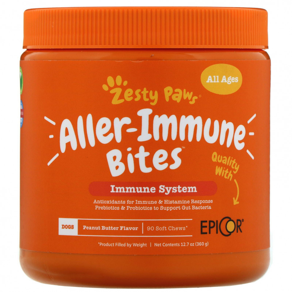   Zesty Paws, Aller-Immune Bites,   ,    , 90       -     -,    