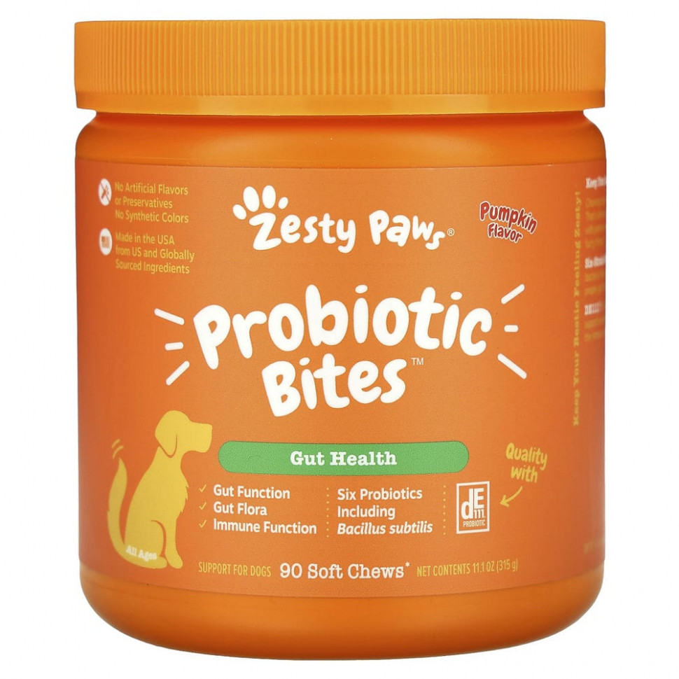   Zesty Paws, Probiotic Bites,     ,  ,   ,   , 90       -     -,    