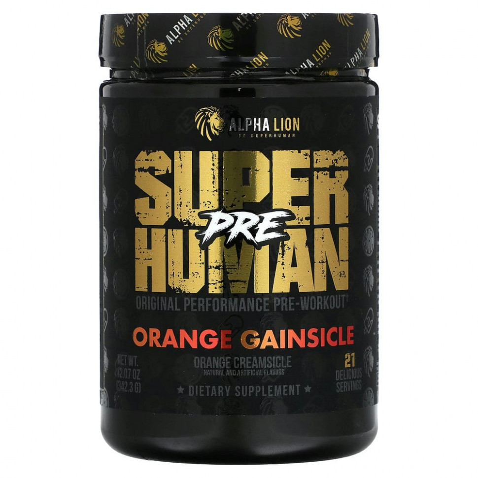   ALPHA LION, SuperHuman Pre, Orange Gainsicle,  , 342,3  (12,07 )    -     -,    