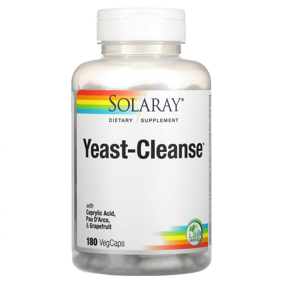   Solaray, Yeast-Cleanse, 180      -     -,    