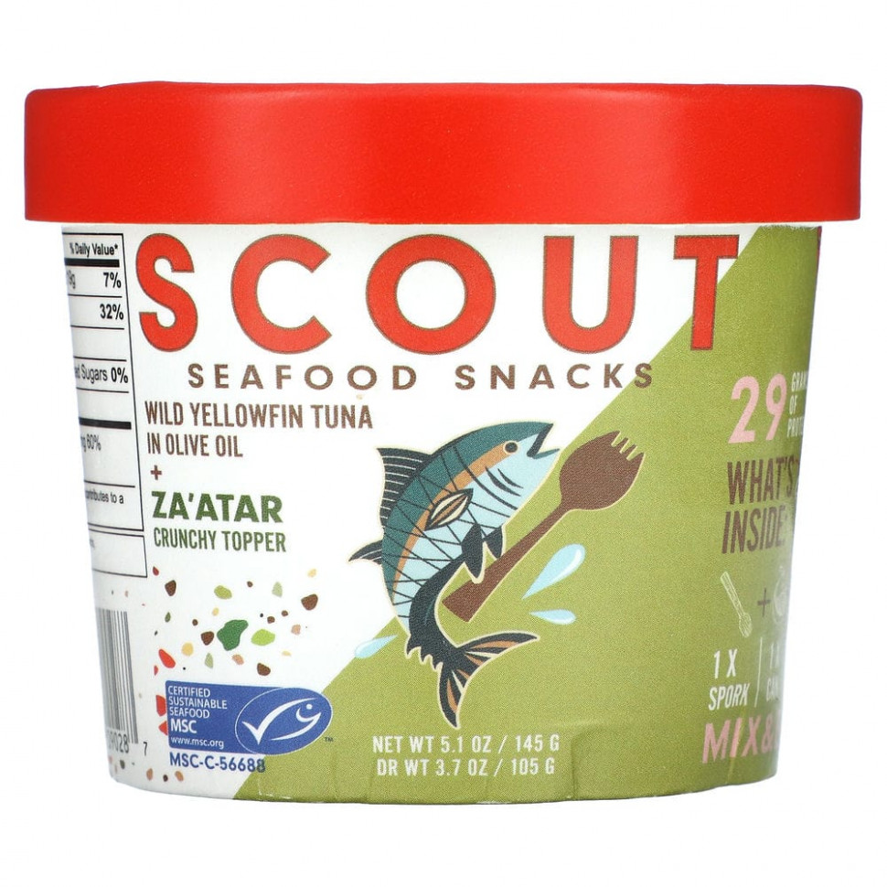   Scout, Seafood Snacks,          Za'Atar, 145  (5,1 )    -     -,    